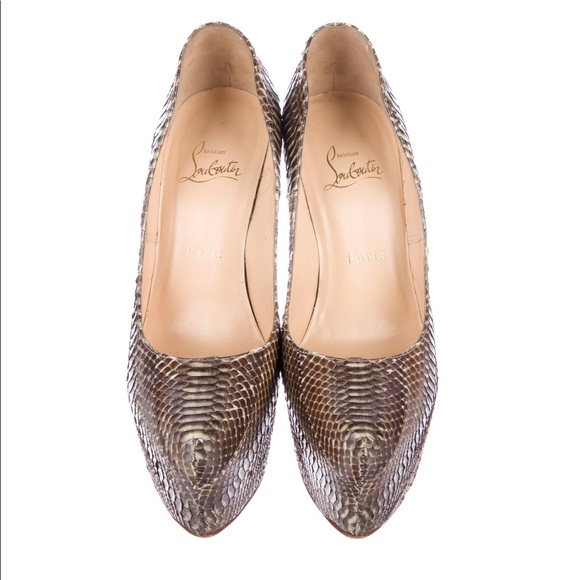 Christian Louboutin snakeskin pumps - Picture 3 of 5